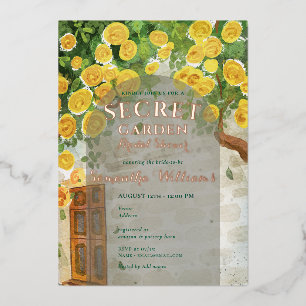 Secret Garden Enchanted Yellow Roses Bridal Shower