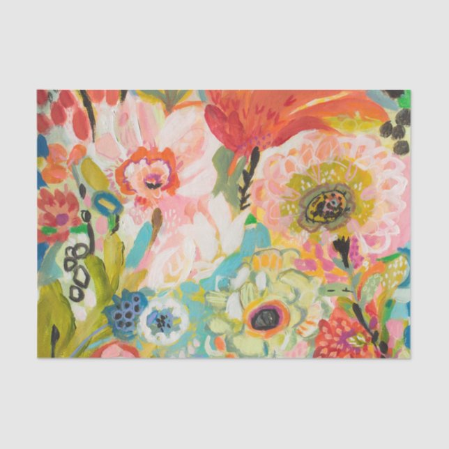 Secret Garden Floral III Tissue Paper (Front)