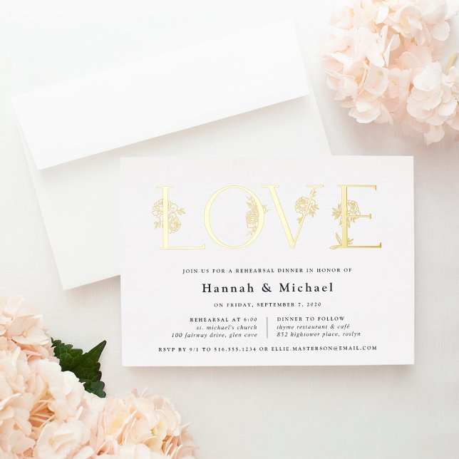 Secret Garden Floral LOVE Rehearsal Dinner (Creator Uploaded)