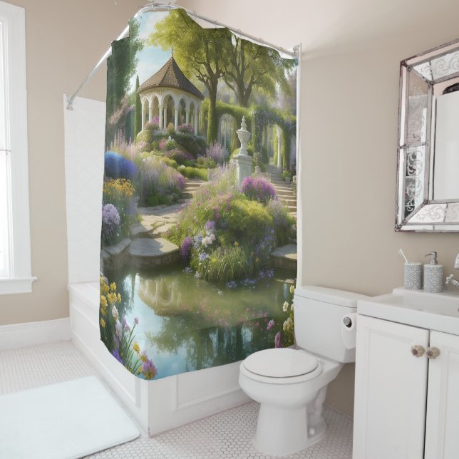 Secret Garden of Our Minds Shower Curtain (In Situ)