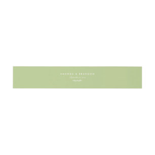 Secret Garden Wedding Invitation Belly Band