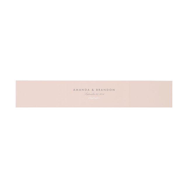 Secret Garden Wedding Invitation Belly Band (Flat)