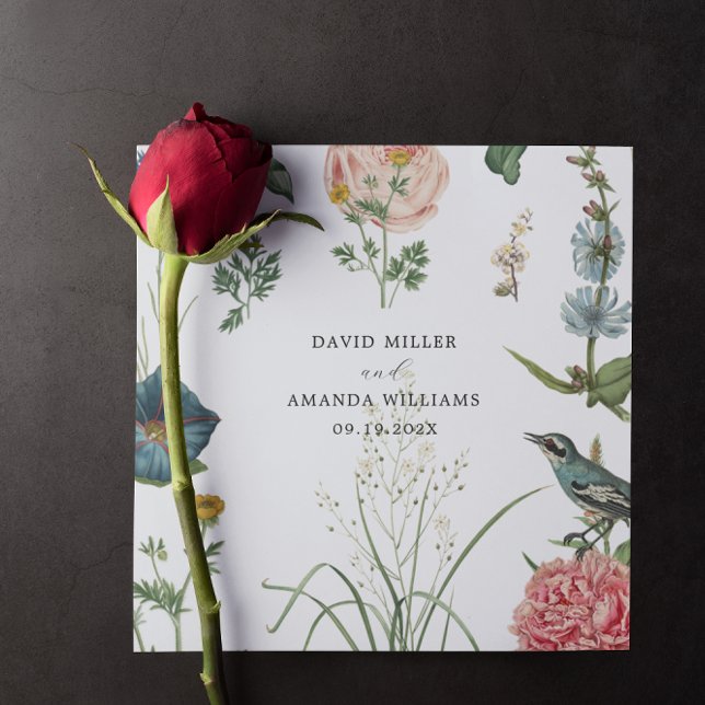 Secret Garden WildFfowers Frame Napkin (Creator Uploaded)