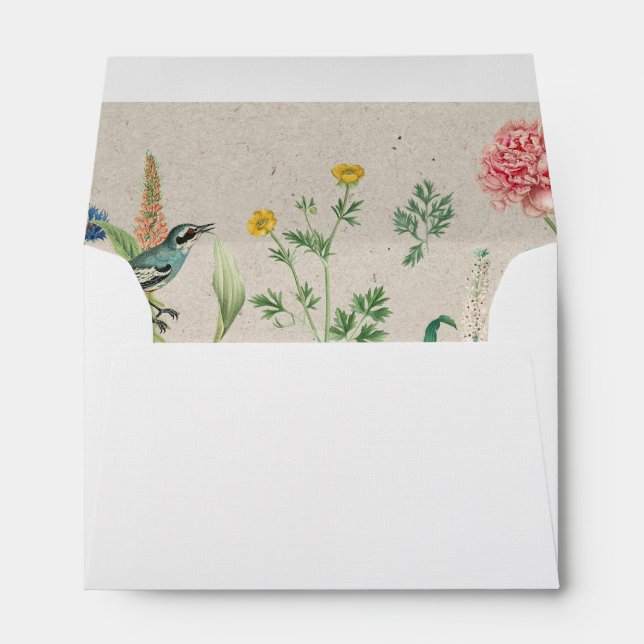 Secret Garden Wildflowers Envelope (Back (Bottom))