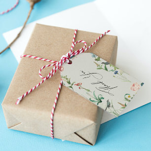 Secret Garden WildFlowers Frame Thank You card Gift Tags