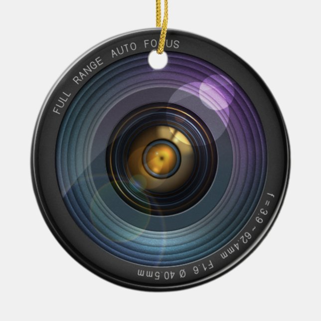 Secret hidden camera lens ceramic tree decoration (Front)