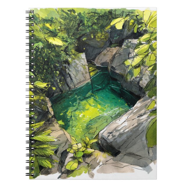 Secret Jungle Pool Notebook (Front)