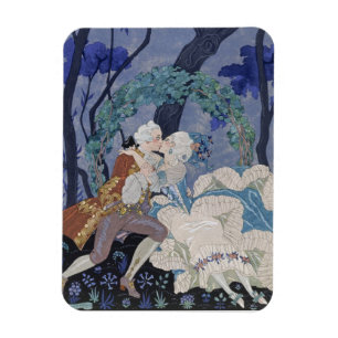 Secret Kiss, illustration for 'Fetes Galantes' by Magnet