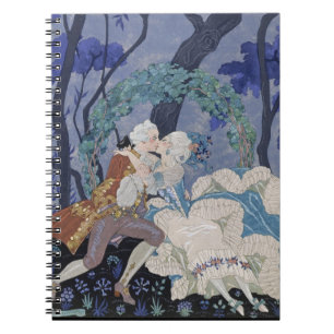 Secret Kiss, illustration for 'Fetes Galantes' by Notebook