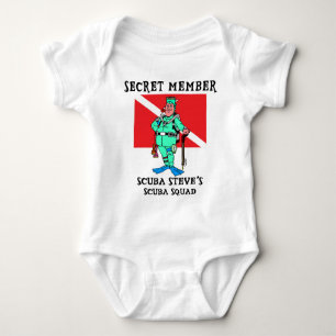 Secret Member SCUBA Steve Baby Baby Bodysuit