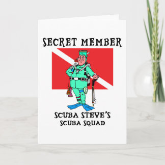Secret Member SCUBA Steve Card