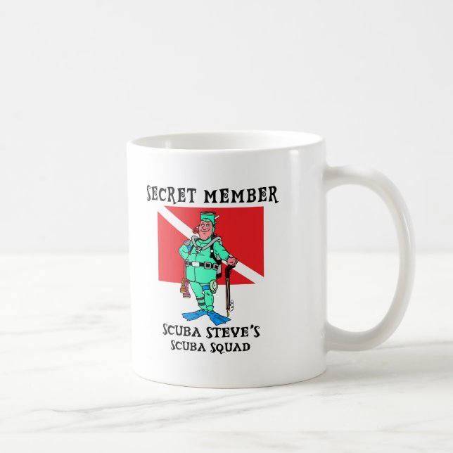 Secret Member SCUBA Steve Coffee Mug (Right)