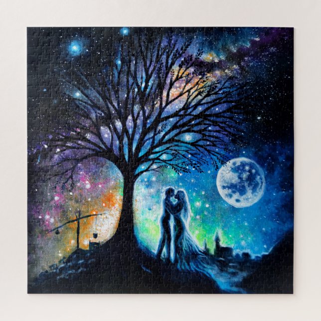 Secret rendevous after midnight jigsaw puzzle (Vertical)
