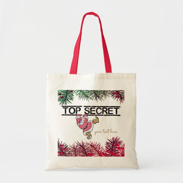 Secret Santa Christmas Party gift Tote Bag (Front)