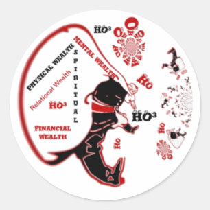 Secret Santa Gift – Prosperity & Wealth Classic Round Sticker