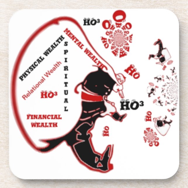 Secret Santa Gift – Prosperity & Wealth Coaster (Front)