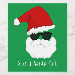 Secret Santa Gift Wine Label