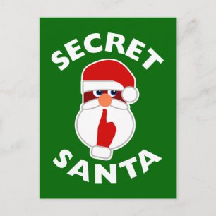 Secret Santa Holiday Postcard
