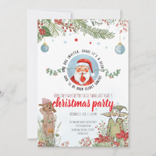 Secret Santa Party – Woodland Christmas Fun Invitation