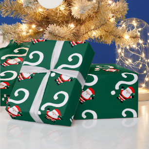 Secret Santa question mark Christmas Wrapping Paper