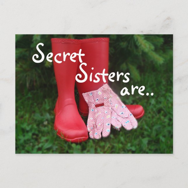 Secret Secret Boots Postcard2- customise Postcard (Front)