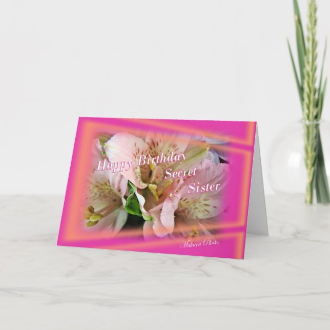 Secret Sister birthday card (Front)