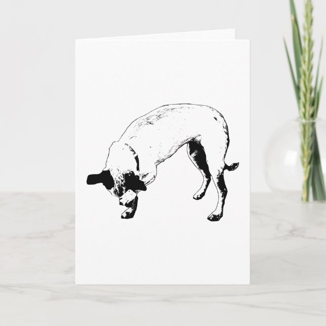 Secret Smile Terrier Card (Front)