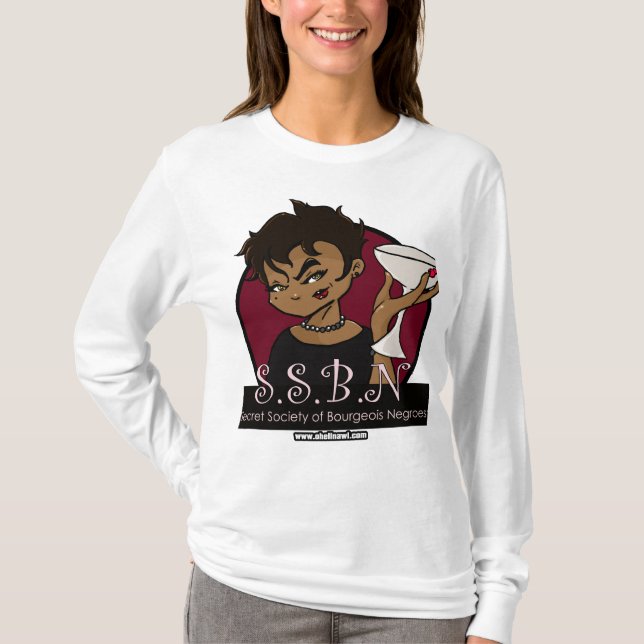 Secret Society of Bourgeois Negroes-ladies T-Shirt (Front)