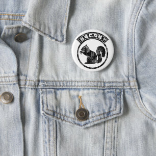 Secret Squirrel - Distressed - Type 2 6 Cm Round Badge