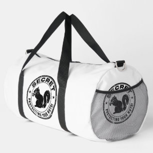 Secret Squirrel "Protecting Your Nuts" Distressed Duffle Bag