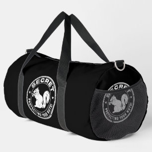 Secret Squirrel "Protecting Your Nuts" Distressed Duffle Bag
