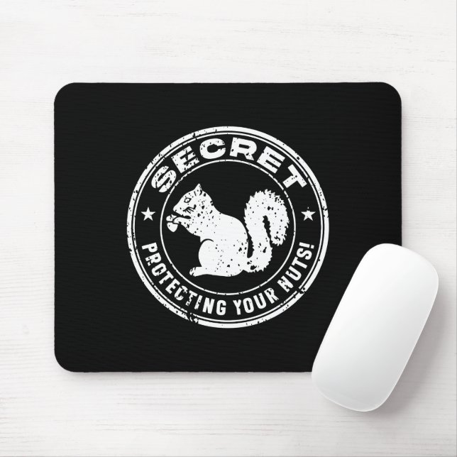 Secret Squirrel "Protecting Your Nuts" Distressed Mouse Pad (With Mouse)