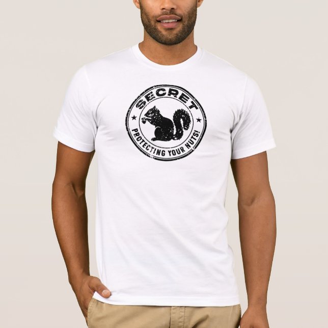 Secret Squirrel "Protecting Your Nuts" Distressed T-Shirt (Front)