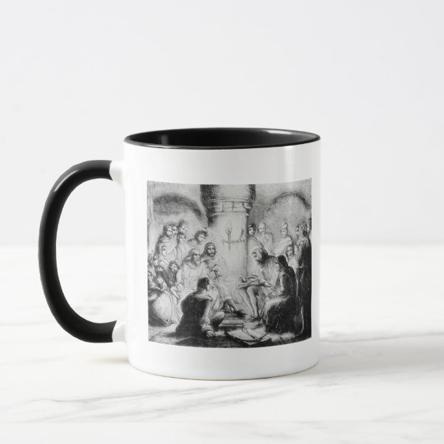 Secret Study of Wycliffe's Bible Mug (Left)