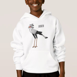 Secretary bird cartoon illustration