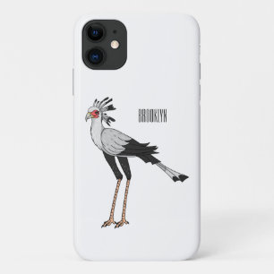 Secretary bird cartoon illustration Case-Mate iPhone case