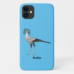 Secretary bird cartoon illustration Case-Mate iPhone case