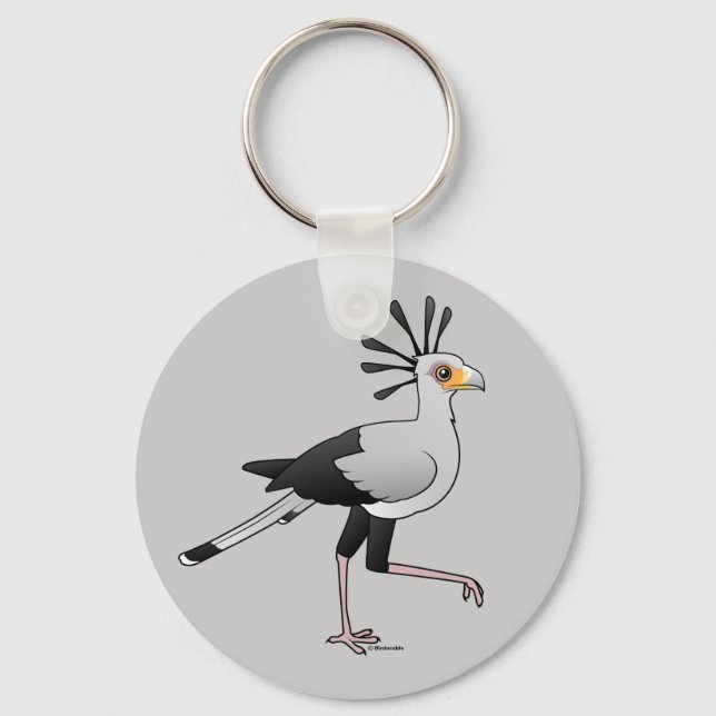 Secretary Bird Key Ring (Front)