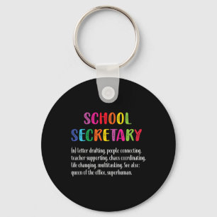 Secretary Definition School Secretary Squad  Key Ring