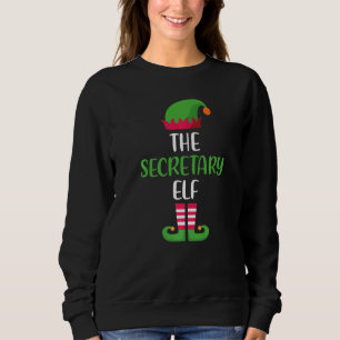 Secretary Elf Family Matching Group Christmas Paja Sweatshirt