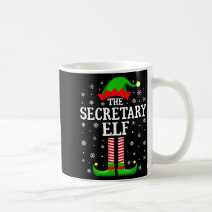 Secretary Elf Funny Christmas Family Matching  Coffee Mug