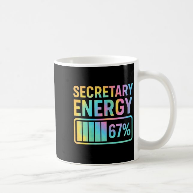 Secretary Energy 67 Percent Secretary Retro Vibes  Coffee Mug (Right)