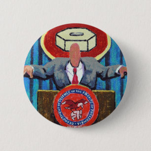 Secretary of Defence of Zomblandia! 6 Cm Round Badge