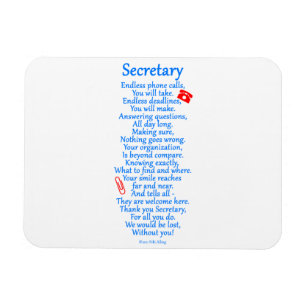 Secretary Thank You Magnet