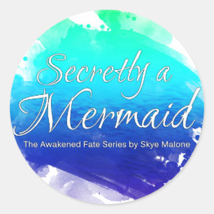 Secretly a Mermaid - Sticker - Blue