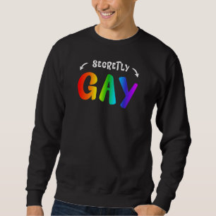 Secretly Gay Lgbt Pride Rainbow Queer 1 Sweatshirt