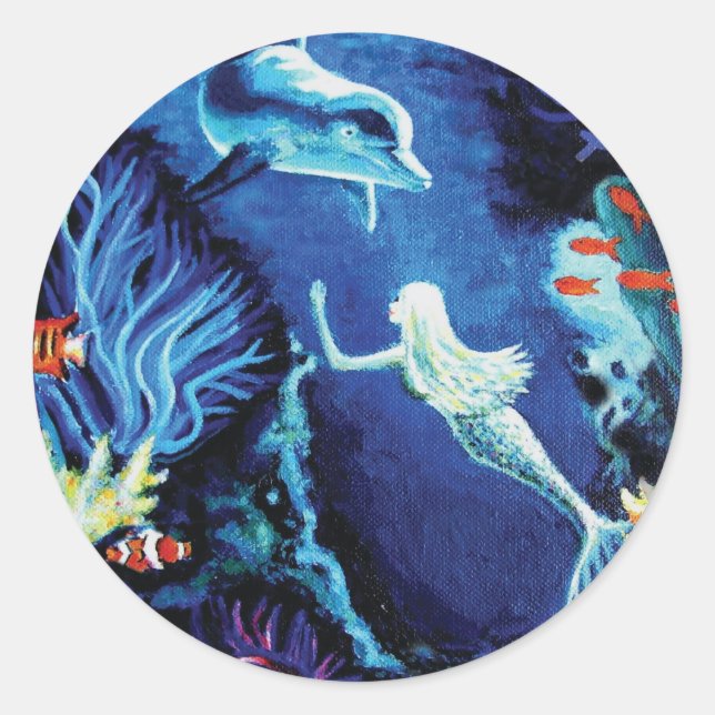 Secrets Of The Coral Reef - Mermaid Stickers (Front)