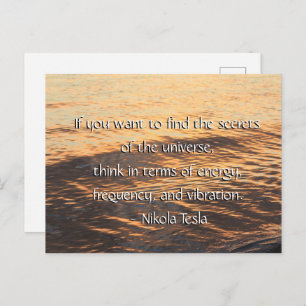 Secrets of the Universe Quote (Nikola Tesla) Postcard