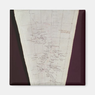 Section of Map from Ross Island to South Pole Magnet
