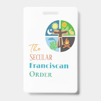 Secular Franciscan Order ID Badge